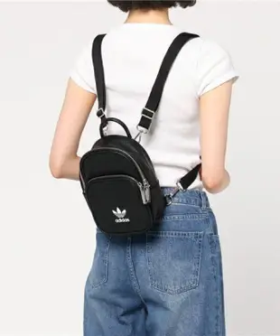 Adidas Classic Mini Backpack 皮革 後背包 愛迪達 黑色 BK6951