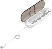 WeiLaiKeQi Portable Toothbrush Charging Kit for All Brands, White 1m Cable, as described