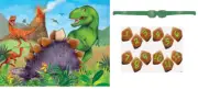 Dinosaur Party Game "Stick the Plate on the Stegosaurus" - Jurassic Park Party
