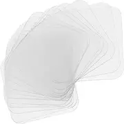 NUOBESTY Mini Rectangular Double-Sided Adhesive Pads 20pcs Strong Sticky Stickers Transparent Adhesive Removable for Walls