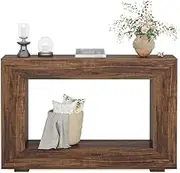 Entryway Table Console Table, Entryway Console Table with Storage, Hallway Accent Table for Living Room Hallway Table(Brown)