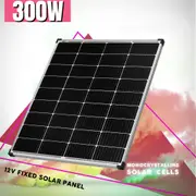 300W 12V Solar Panel Fixed Mono Caravan Home Off Gird Battery Charging Power 300 Watt