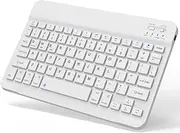 WINCHKING Wireless Keyboard for iPad Air 11-inch M3 /M2 & Pro 11"/iPad 10th/11th & Tablet/PC,Rechargeable Ultra-Slim,Detachable Bluetooth Keyboard Compatible with iOS,Window,Android,White