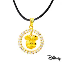 在飛比找PChome24h購物優惠-Disney迪士尼金飾 圓滿美妮黃金墜子 送項鍊