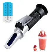 Portable Brix Refractometer with ATC for Measuring Sugar Content in Juices
