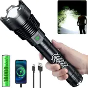 Rechargeable LED Flashlights 3600000 High Lumens, Super Bright Flashlight with I