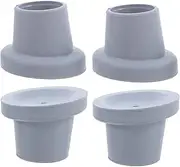 4pcs Sooth Chair Bath Chair Foot Cover Rubber Tips for Walking Canes Stool Foot Protectors Furniture Leg Protectors Leg Cap Crutches Tips Grey Rubber