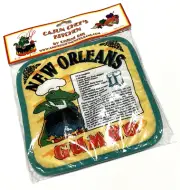 CAJUN CHEF'S KITCHEN New Orleans Gumbo Recipe Potholder United Gift NEW SEALED