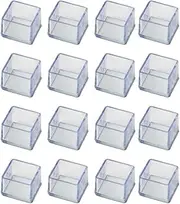 WUISOLQP 16piece No Gel No Nails Furniture Foot Protectors For Usage Easy Installation Silica Gel Free Moving Table Leg Covers