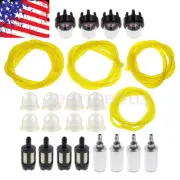 Fuel Filter Line Hose Primer Bulb Kit For Poulan Chainsaw 2050 2150 2375 4 size