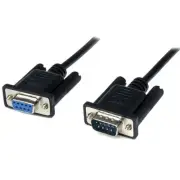 StarTech 2m Black DB9 RS232 Serial Null Modem Cable F/M (SCNM9FM2MBK)