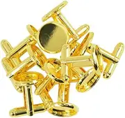 [Generic] 10 Pieces/Pack Bezel Setting Base Cufflink Great Fathers Day Jewelry