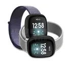Woven Soft Nylon Hook and Loop Watch Band Straps For Fitbit Versa 3 / Sense