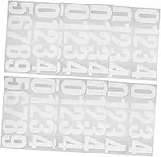 Gatuida 10 Sheets Self Adhesive Stickers Durable Decals for Mailbox Doors Bins Identification for Enhanced Visibility Reliable Outdoor Use Easy to Apply