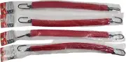 Lot of 4 Roadpro 1818B 18"x18" Red Mesh Warning Flag w/ Elastic Strap and J-Hook