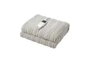 Bedra Electric Blanket Washable Throw Rug Sherpa Coral Fleece Navy Beige