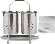 Stainless Steel Wall Mounted Chopsticks Spoon Storage Rack Kitchen