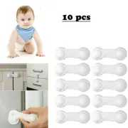 10x Child Baby Safety Locks Cupboard Cabinet Proofing Door Drawer Fridge·-