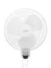 Heller 40cm Wall Mounted Oscillating Fan Electric With Pull Cord White 3 Speed