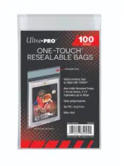 (100) Ultra Pro One-Touch Resealable Bags Sleeves For Card Holders Screwdowns