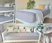 All in One Zippered Bedding Comforter Set with removable cotton sheets - perfect for bunk bed or daybed