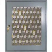 STEELMASTER Dupli-Key Vue Two-Tag Key Cabinet — 60-Key Capacity, Gray