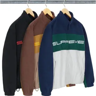 SUPREME x POLARTEC FW23 ZIP JACKET 羊毛 外套 (黑色) 化學原宿