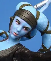 Hasbro Star Wars Unleased Aayla Secura 2004 Attack of the Clones 7" Figure MIP
