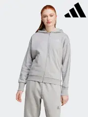 adidas Grey All SZN Full Zip Hoodie (AH5748) | $127
