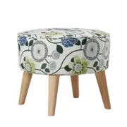 BT Stamford Scandi Digital Print Fabric Upholstered Foot Stool