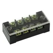10Pcs TB-2504 600V 25A Double Row 4 Position Terminal Connector (25A / 4P)