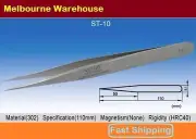Brand New VETUS High Quality Straight Tweezers Eyelash Extensions ST-10 AU Stock