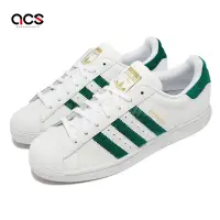 在飛比找Yahoo奇摩購物中心優惠-adidas 休閒鞋 Superstar 白 綠 男鞋 女鞋