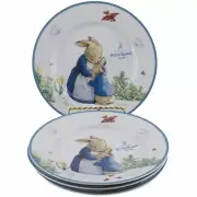 Beatrix Potter Peter Rabbit Easter Spring Bunny Salad Plates Set 4 Mother Child