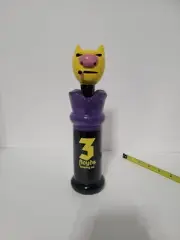 THREE 3 FLOYDS GUMBALL HEAD SMOKING CAT Draft beer keg tap handle. INDIANA. Rare