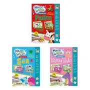 67pc Buddy & Barney Water Magic Kids Drawing Set Farm/Sea/Fairytale 3y+