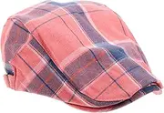[TOGEVAL] Plaid Forward Cap Caps for Men Bonnet for Men Flat Caps Hats for Men Mens Newsboy Cap News Boy Caps Hats for Men Berets Hat Men Beret Mens Beret Berets Caps Cotton Polyester
