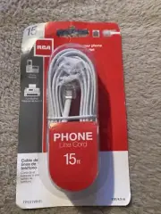 RCA TP231WHR White Phone Line Cord (15ft)