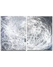 Ready2HangArt Denim Threads I/II 2pc Wrapped Canvas Wall Art by Norman Wyatt
