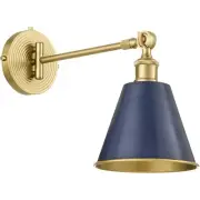 Quorum International 5320-1-3280 Bailey Wall Sconce Blue and Aged Brass