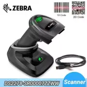 Zebra DS2278-SR00007ZZWW 1D 2D Wireless Bluetooth Barcode Scanner 30ft Range