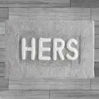 Creative Home Ideas Cotton Bath Rug - Soft Single Mat, Grey