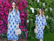 Alice McCall Memphis Blue Floral Garden Party Tassel Midi Dress NWT Size 4
