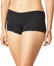 Maidenform Women's Classic Microfiber Boyshorts W/Lace