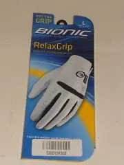 Bionic Relax Grip Golf Glove Left Hand Men's L Large Cabretta Leather Palm NWT