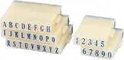 uxcell 2 Sets Detachable Number Letter Stamp, English Letters A-Z Alphabet Stamps 0-9 Digits Arabic Numerals Stamp Combination Stamp Set for Craft Teaching