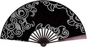 Lueear Chinese Folding Hand Fan - Vintage Folding Clacking Fan - Retro Style Chinese Performance Props for Wedding, Hot Weather Cooling Tools