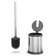 Toilet Brush with Lid - Sleek Toilet Bowl Brush and Holder - Toilet Scrubber ...