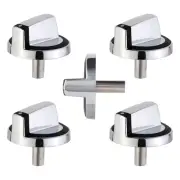 5PCS Cooktop Control Knobs Compatible With Whirlpool Gas/Stove/Oven W10284885
