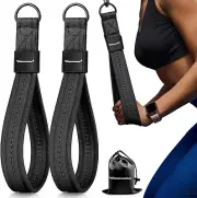 Tricep Rope Cable Attachment Handles for Gym 13inch Exercise Handles Black NEW